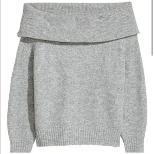 H&M - OFF THE SHOULDER SWEATER